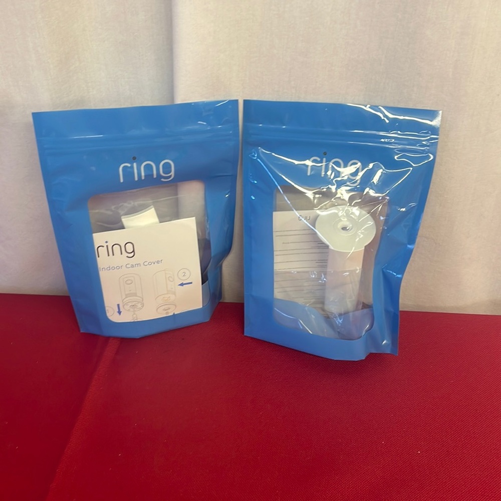 RING Indoor Cam Cover Security Camera Cover - White NEW Lot of 2